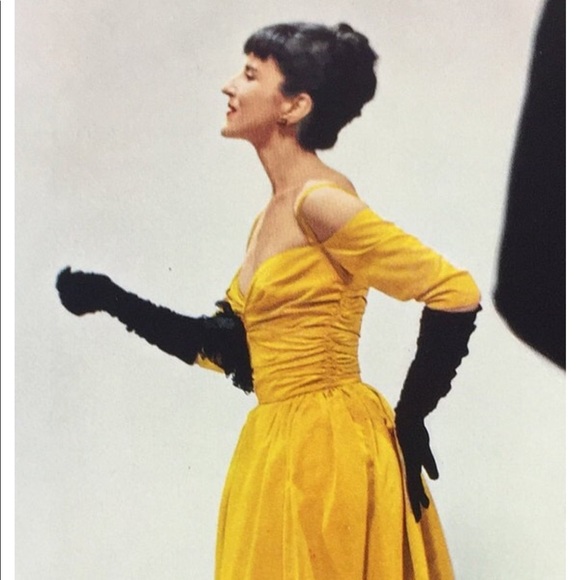 ! 1 Page/2 Sides from 1951 Photo Book, Lady in Gold Evening Gown, Third Ave View - Picture 3 of 4
